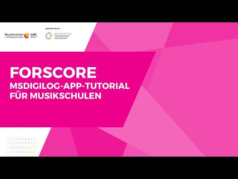 MSdigilog-App-Tutorial: Digitale Notenverwaltung mit "ForScore"