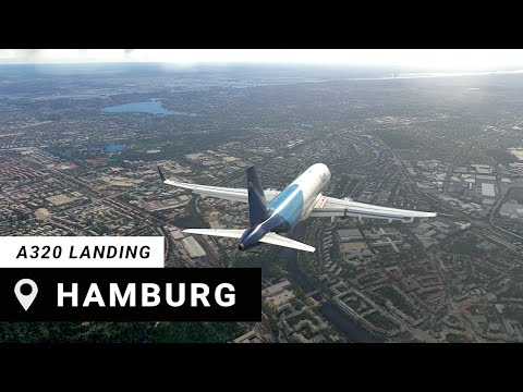 A320 Landing At Airbus Hamburg-Finkenwerder Airport | Microsoft Flight Simulator 2020