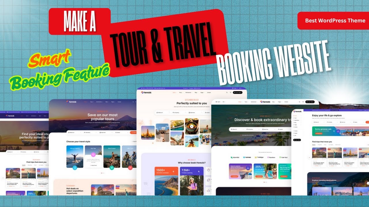 Best Travel Agency WordPress Theme for Tour Operators | Tour and Travel Booking Website + Booking