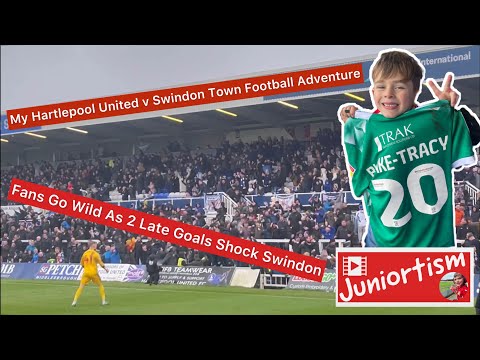 My Hartlepool United v Swindon Town Football Adventure - Fans Go Wild As 2 Late Goals Shock Swindon