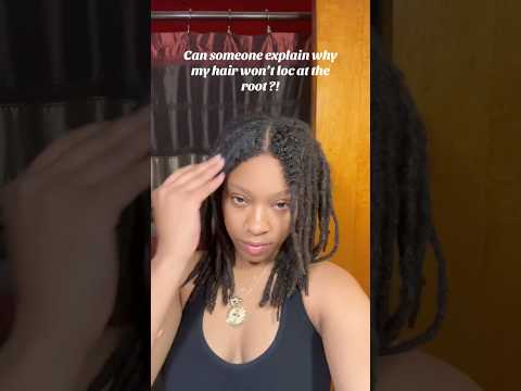 Why isn’t her hair locking? 🤔 Can someone explain? #locs #locjourney #shorts #naturalhair