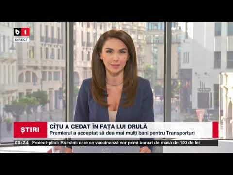 STIRI B1 ORA 9.00 CU ANETA SANGEORZAN - NOI RESTRICTII IN CAPITALA  PENTRU INCA 30 DE ZILE