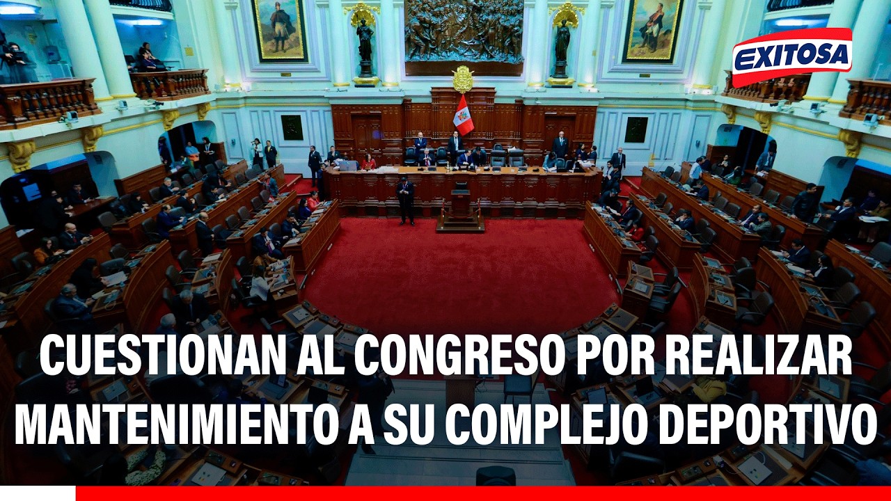 🔴🔵 Cuestionan al Congreso por realizar mantenimiento a su complejo deportivo
