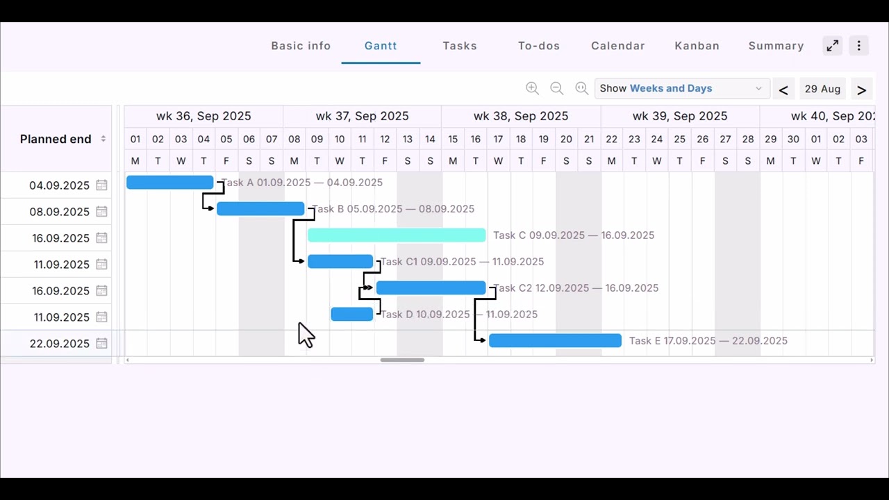 How to Create and Use Task Dependencies in a Project