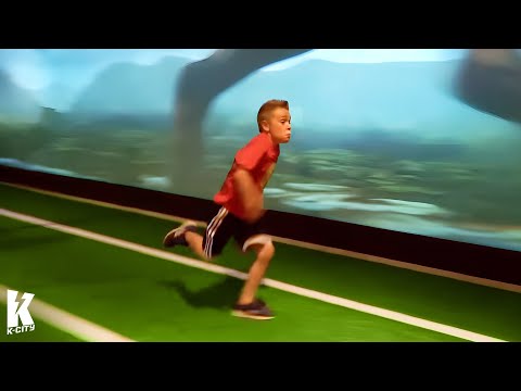 Little Flash Races a T-Rex at the Perot Museum of Nature and Science!