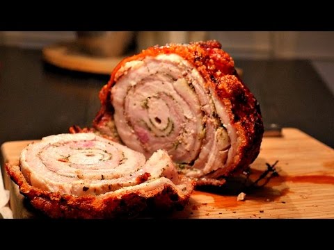 HOW TO MAKE PORCHETTA - Pork Roast Crispy Skin Recipe