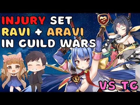 [Epic 7] Can Injury Set Ravi be budget Apocalypse Ravi? - Guild Wars with my Husband vs TG