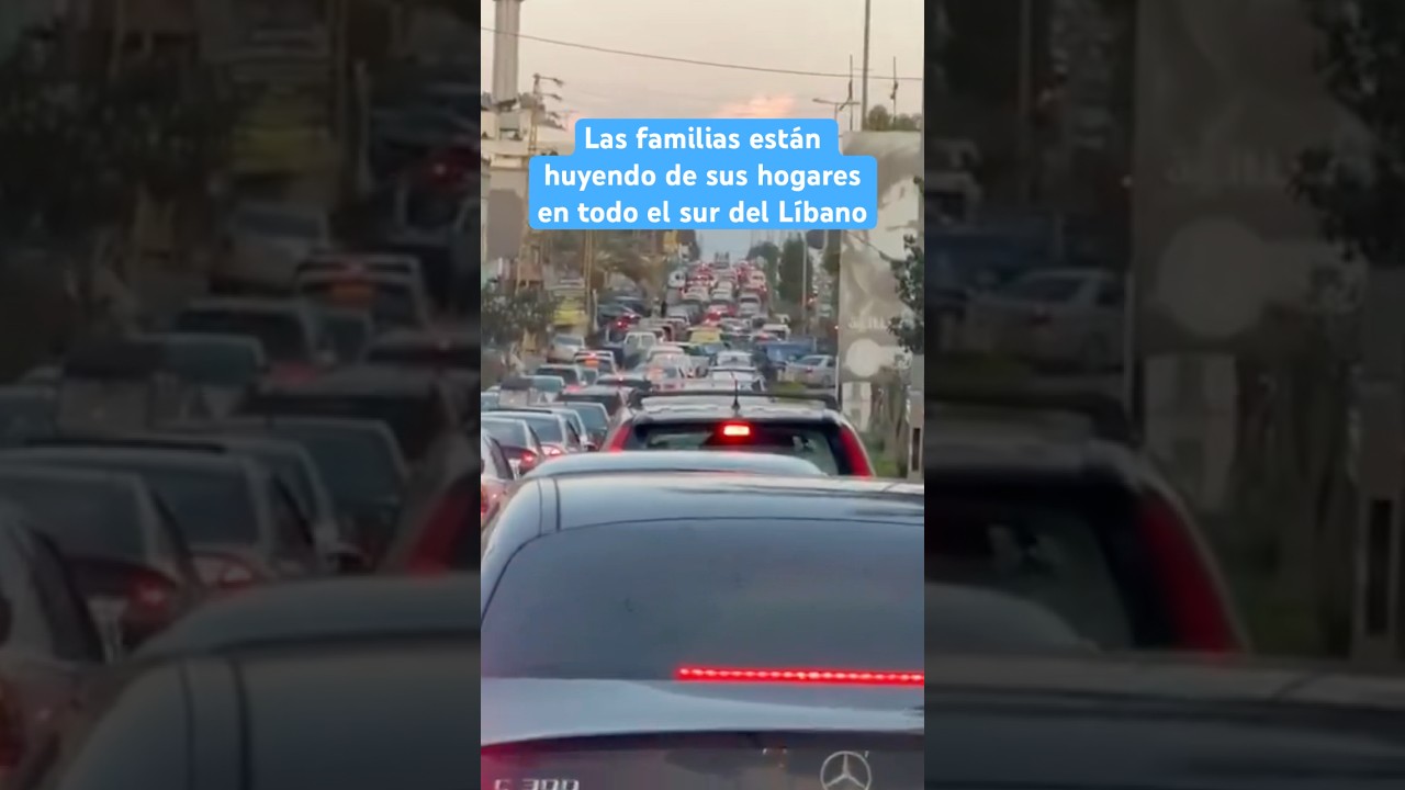 Al sur del Líbano, familias están huyendo de sus hogares ante el incremento de ataques aéreos
