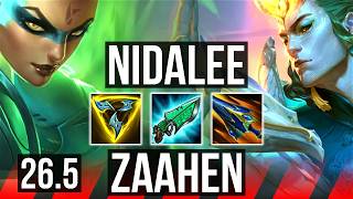 NIDALEE vs ZAAHEN (TOP) | 40K damage | KR Master | 26.5