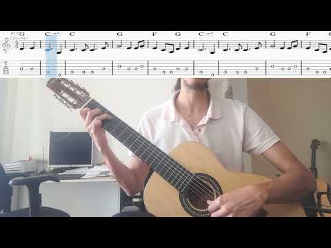 8 - Para estar junto a este cruzeiro - Oração com tablatura