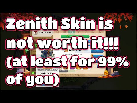 Rise of Kingdoms Zenith Skins are not worth for 99% of ROK players!!