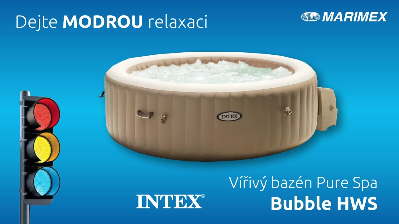 Vířivý bazén Pure Spa - Bubble HWS, modrý