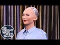 Tonight Showbotics: Jimmy Meets Sophia the Human-Like Robot