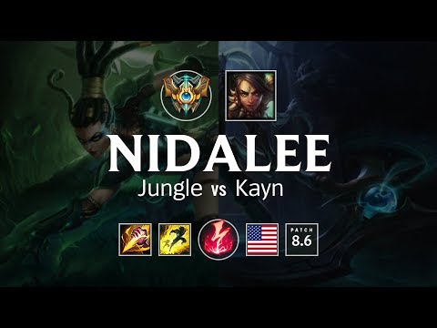 Nidalee Jungle vs Kayn - NA Challenger Patch 8.6