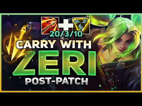 CARRY WITH ZERI POST PATCH (12.5) WITH THIS BUILD | Off-Meta Zeri Mid Gameplay & Build
