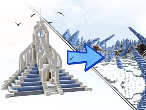 Minecraft: How To Build An Ice Biome Temple!