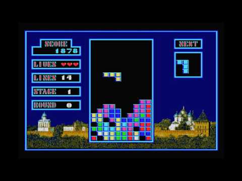 Tetris MSX Gameplay - Vintage Falling Block Arcade Fun