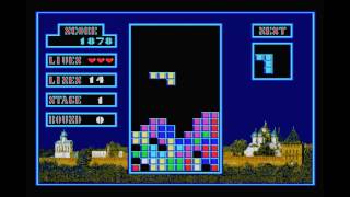 Tetris MSX Gameplay - Vintage Falling Block Arcade Fun