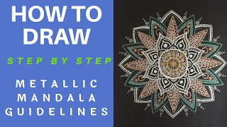 How to draw Mandala Art with metallic pens