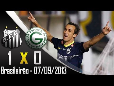 O gol do Peixe contra o Goiás - Santos 1x0 Goiás - Brasileirão 2013