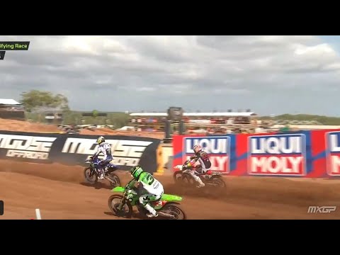 Febvre on the charge early against Geerts and Bogers in MXGP Qualifying Race #MXGPAustralia