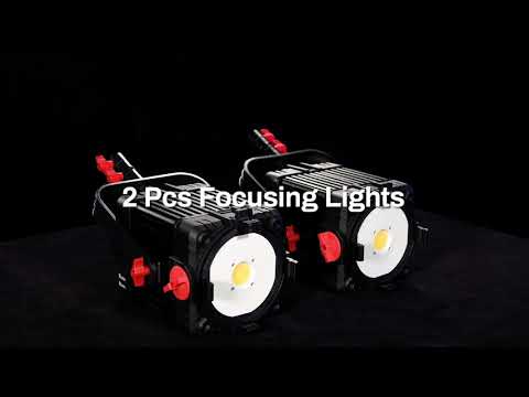 Boltzen Fresnel Focusable LED Light B-100 & F-150 Travel 2KIT