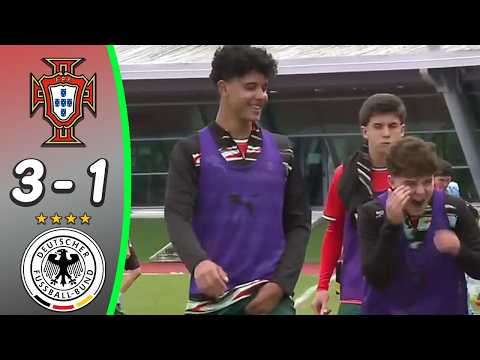 Portugal  - Germany  3:1 | Highlights | Cristiano Ronaldo Jr. Algarve Tournament U16 Winner