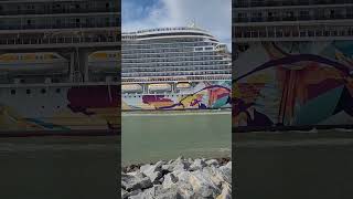 Norwegian Aqua cruise ship leaving Port Canaveral August 9th, 2025 #ncl #norwegianaqua