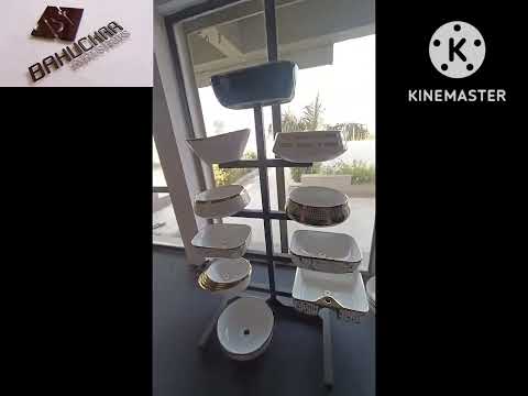 Metal s.s sink display stand, for showroom