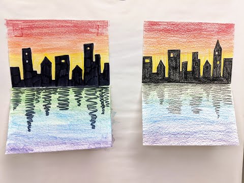 Warm and Cool Color Cityscapes