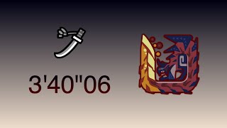 【MHWI】赫灼の一閃 : ディノバルド 太刀 ソロ 捕獲 3'40"06