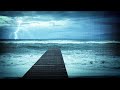 Rain & Thunder with Ocean Waves Sounds | White Noise for Relaxation, Sleep or Studying | 10 Hours