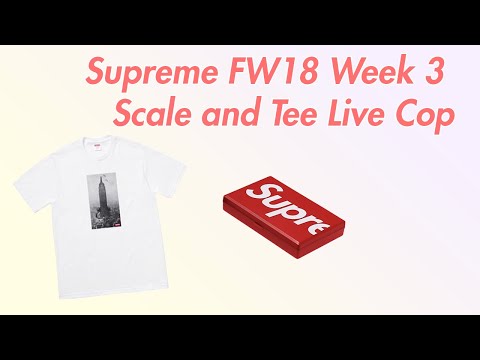 Supreme FW18 Week 3 Live Cop Using Sieupreme
