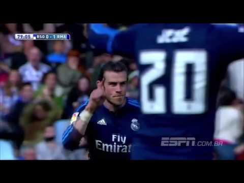 Gol Bale Real Madrid 1x0 Real Sociedad - La liga