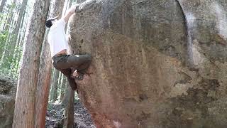 Video thumbnail of 超魔界村, 二段 (7c). 瓢 (Fukube)