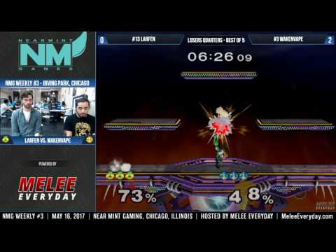 NMG Weekly [5/16/17] - ME | WakenVape (Peach) vs. Larfen (Sheik) - SSBM - Losers Quarters