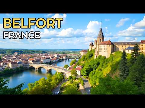 Belfort, France | Walking tour 4k
