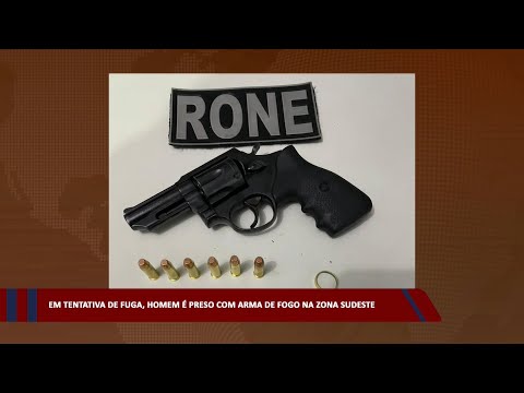 Em tentativa de fuga, homem é preso com arma de fogo na zona sudeste 06 02 2023