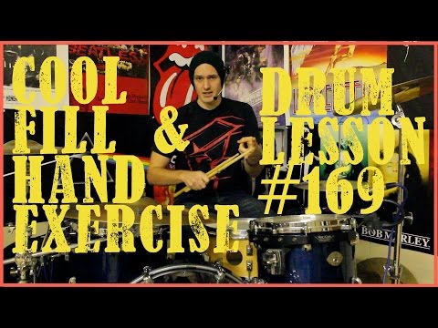 Cool Drum Fill - Inverted Paradiddles & 6 Stroke Rolls - Drum Lesson #169