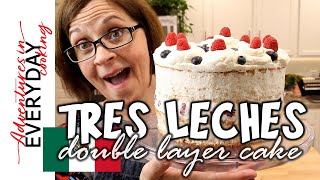 OMGosh... this is so weird... Double Layer Tres Leches Cake (Full video)