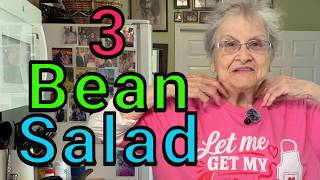 $6 Salad Lasts All Week! Grandma's YUMMY Three Bean Salad - Frugal Tips Budget Meal Prep Meal Plan