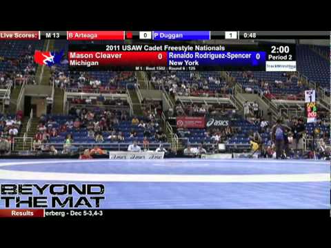 Cadet Freestyle 125 - Renaldo Rodriguez-Spencer (NY) vs. Mason Cleaver (MI)
