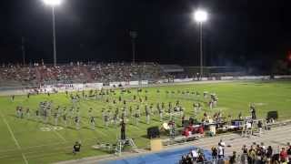 Navarre HS Band's Halftime show at the Crestview vs Navarre Football Game, Navarre HS, FL 9/20/2013