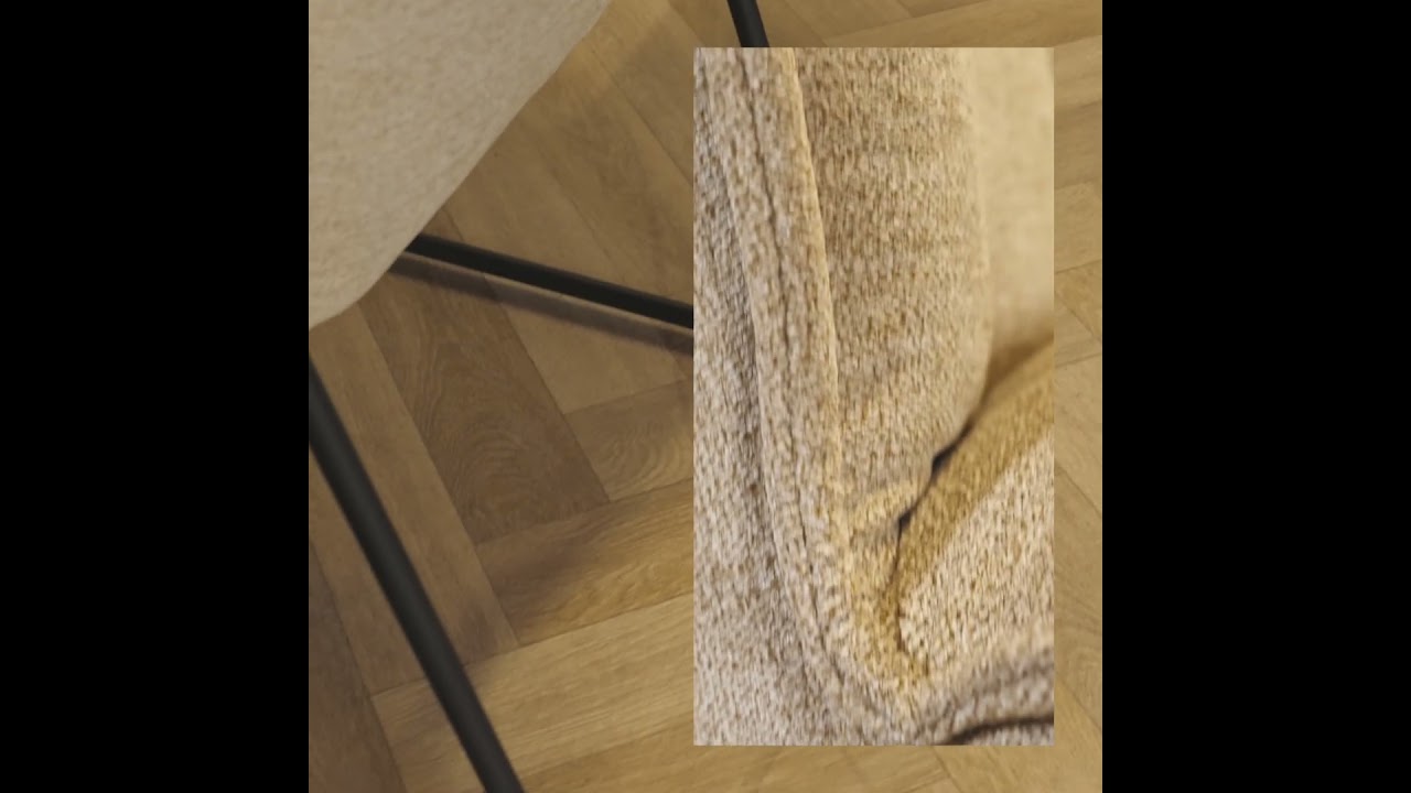 Esszimmerstuhl Stoff Jelle anthrazit