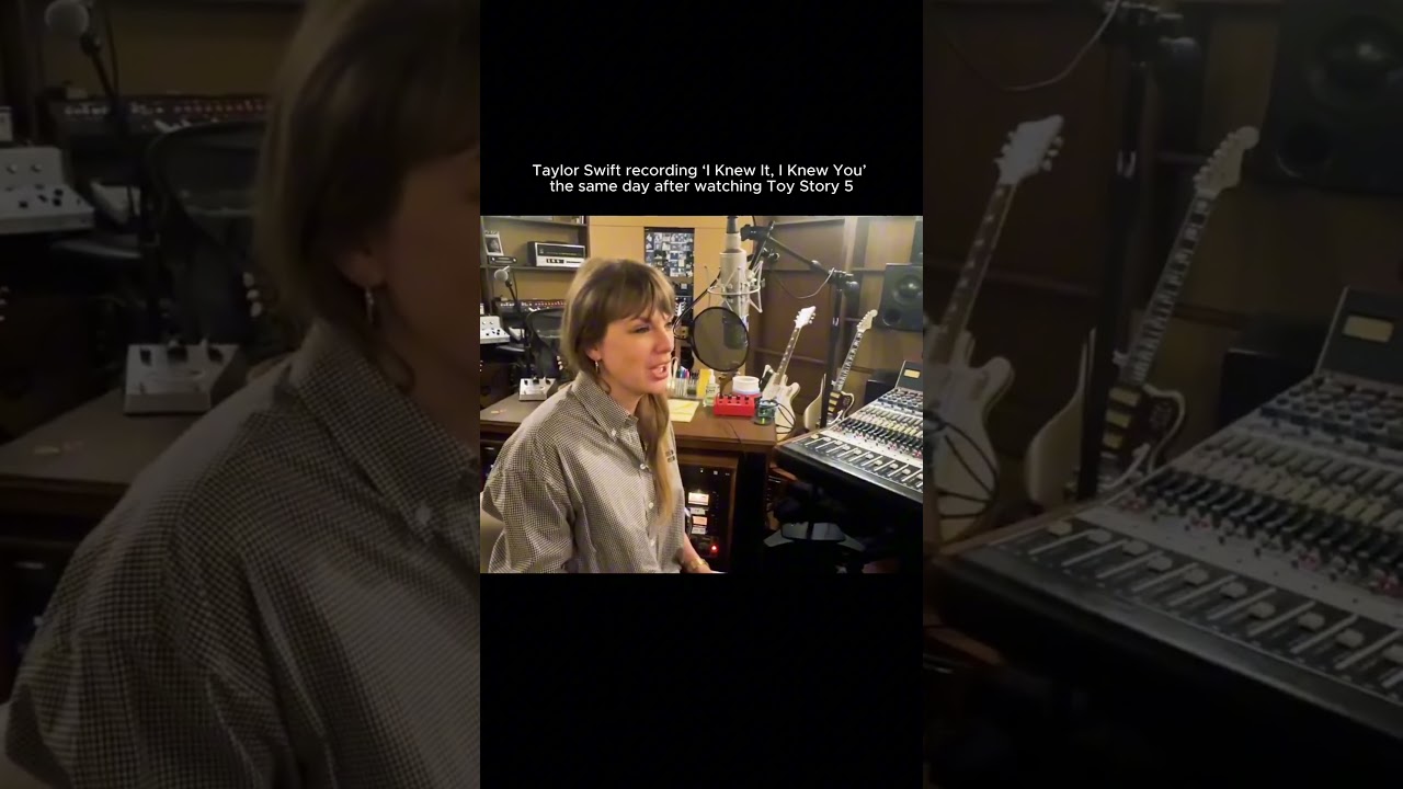 Taylor Swift recording &lsquo;I Knew It, I Knew You&rsquo; the same day after watching Toy Story 5 - YouTube