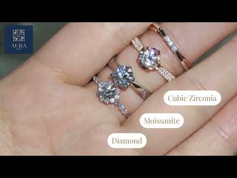 Aura1984 - Moissanite vs. Diamond vs. Cubic Zirconia: What’s the Difference?