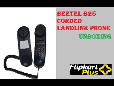 Black beetel b25 landline phone, for home, wired