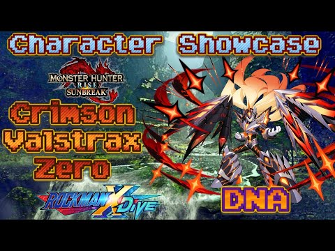 Mega Man X DiVE - Crimson Valstrax Zero (DNA) - Character Showcase