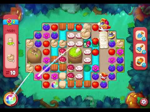 GardenScapes Level 4501 no boosters (15 moves)