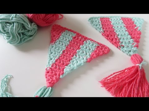 (4) CAL Summer Bunting/Pennants - Vertical Stripes Triangle